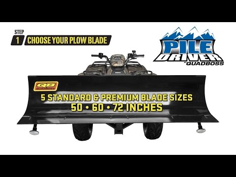 Quadboss Pile Driver ATV/UTV Snow Plow Attachment 30 Commercial