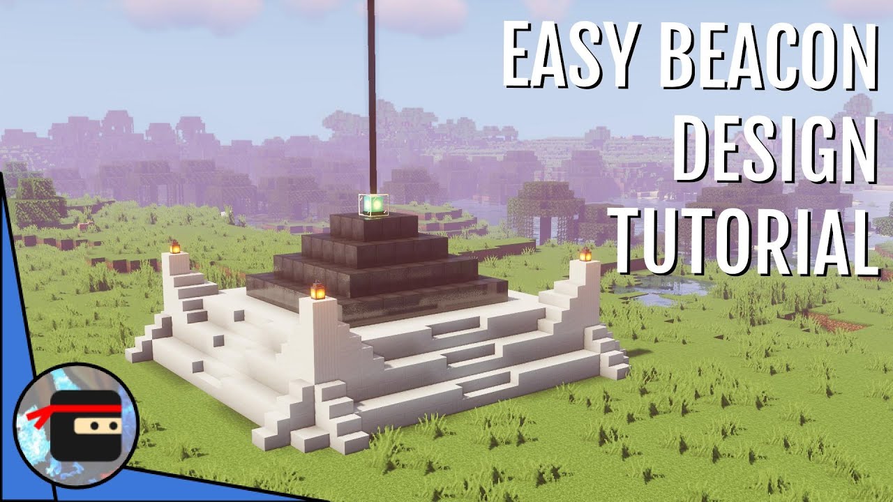 Easy Beacon Design Tutorial | Minecraft Building Tutorial