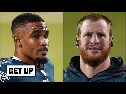 你必須讓賈倫-赫茲上場 - 薩爾-保蘭託尼奧告訴老鷹隊要保護溫茨 - 起飛 (You got to put Jalen Hurts on the field - Sal Paolantonio tells the Eagles to protect Wentz | Get Up)