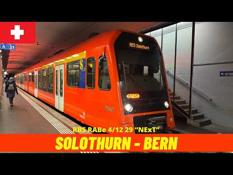 Führerstandsmitfahrt Solothurn → Bern (RBS, Schweiz, November 2025) 4K