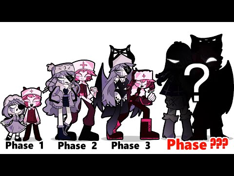 FNF comparison Battle Ruv x Sarvente(GenderSwap Edition) - ALL Phases of fnf Characters Animation