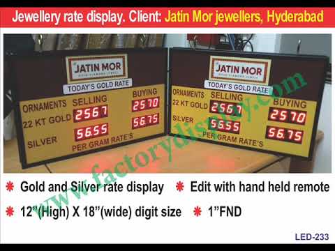 Led Gold Rate Display