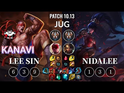 JDG Kanavi Lee Sin vs Nidalee Jungle - KR Patch 10.13