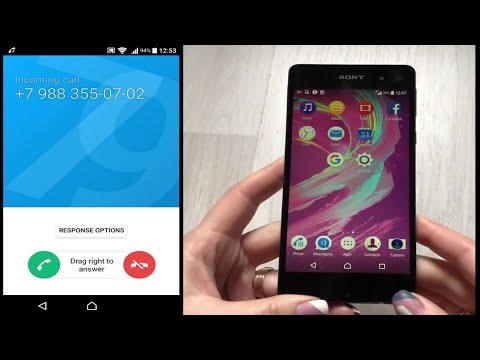 Sony Xperia E5 (F3311)  Incoming call screen recorder & review