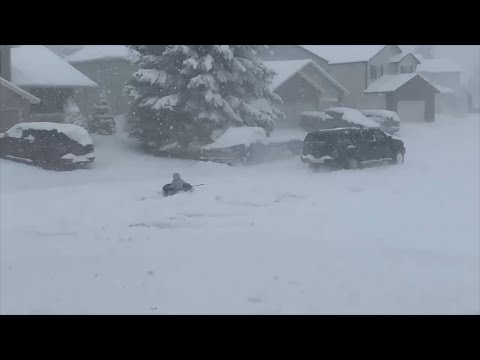 Potent Winter Storm Dumps Feet of Snow In Denver, Shuts Down I-70 in Kansas