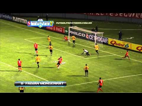 Gol de Monserrat. Independiente 2 - Santamarina 0. Copa Argentina. FPT