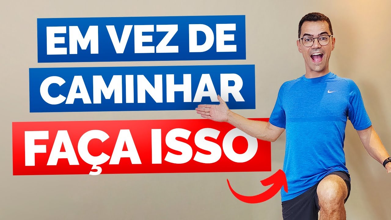 🚶‍♂️CAMINHADA EM CASA PARA EMAGRECER | Aula de Ginástica FÁCIL para Iniciantes | Aurélio Alfieri