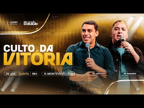 CULTO DA VITÓRIA | Pr. YURI nORAT & Pr. Waguinho | 29/01/2026