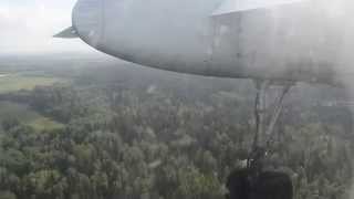 preview picture of video 'Pskovavia Antonov-24 landing in Vologda'