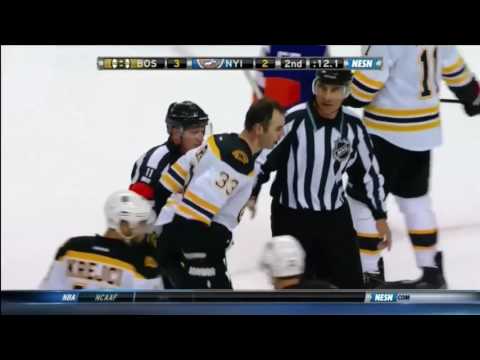 Hockey Fight Cal Clutterbuck vs. Zdeno Chara