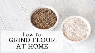 How to Grind Flour at Home | Bumblebee Apothecary