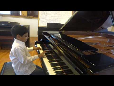 Amazing child pianist Sam performs Just struttin Along & Ragtime Blues 23/07/13