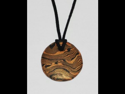 Swirled Pendant Necklace (Polymer Clay Tutorial)