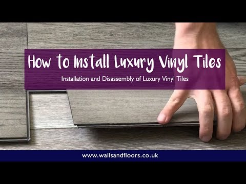 How to Install and Disassemble Luxury Vinyl Tiles (LVT)