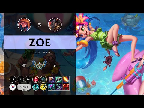 Zoe Mid vs Twisted Fate - KR Challenger Patch 14.11