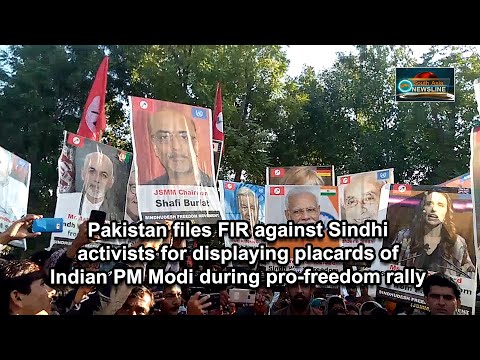 PaK files FIR against Sindhi activists for displaying placards of Indian PM Modi during rally