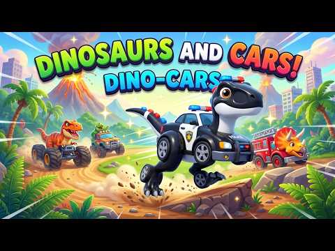 🦖🚓 Let's Go! Raptor Police [Kids Song / Dinosaur Police Car]