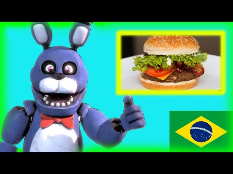 Animatronics de FNAF e Suas COMIDAS FAVORITAS! - Five Nights At Freddy's PT-BR
