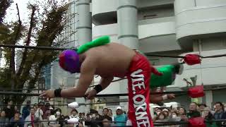 2024.11.17　#OSAKAモリアゲ隊 #ひらかたDASH!!8大会　#ビオルネン ＆ 国 組vs ライパチ磯部 ＆ ジョーカー冬木 組 #wrestling