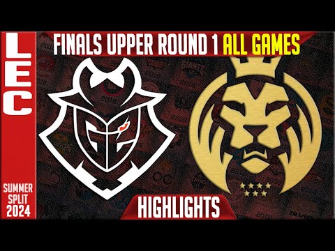 G2 vs MDK Highlights ALL GAMES | LEC Season Finals 2024 Upper Round 1 | G2 Esports vs MAD Lions KOI