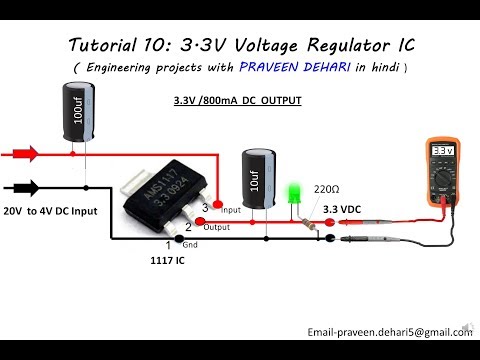 AMS 1117 IC SMD video