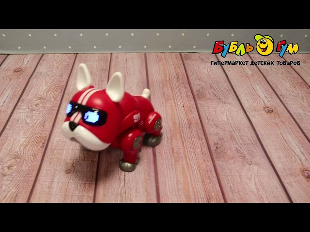 Робо-пес Lanson Toys ходит и двигает головой на батарейках световые и звуковые эффекты в ассортименте - видео