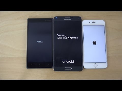 Windows 10 vs. Android 5.0 Lollipop vs. iOS 8.3 - Which Is Faster? (4K)