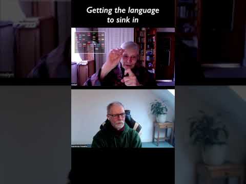 Getting the language to sink in