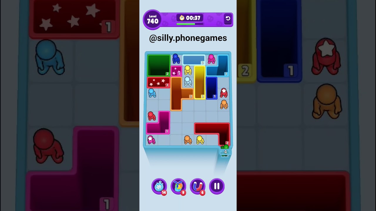 Drop Away Level 740 Walkthrough Solution