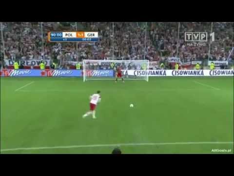 Polska - Niemcy 2-2 (Skrót meczu). Polski komentarz.