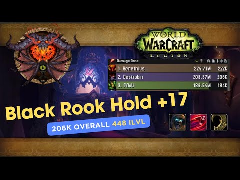 Black Rook Hold +17 (Tyrannical,Entangling,Bursting) I Demo Warlock PoV 206k Overall I 10.2 Mythic+