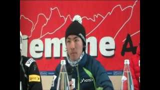 preview picture of video 'Press conference Val di Fiemme Individual Gundersen Sunday 2012'