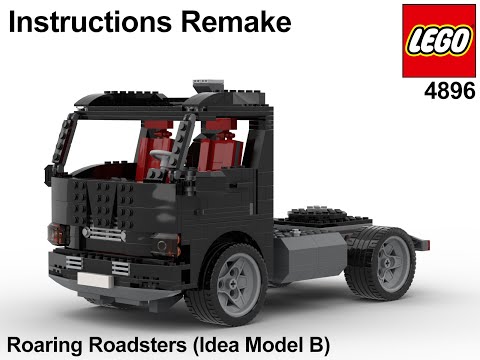 LEGO Instructions Remake - Creator - 4896 - Roaring Roadsters (Idea Model B)
