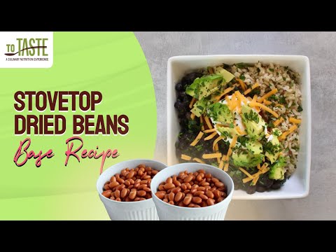 How to Cook Dried Beans on the Stovetop | Easy Base Recipe (No Cans Needed)