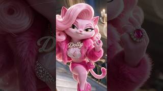 Dolly Babe - Pink Kitty Cartoon