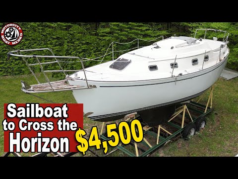 Rare ⛵️ 1986 Halman Horizon 27 Cutter Sailboat-- FOR SALE $5k | FULL TOUR |  (Ep132)