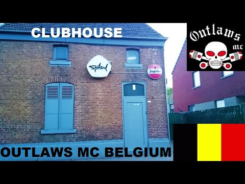 OUTLAWS MC BELGIUM CLUBHOUSE OF CHAPTER STATELINE IN MAASMECHELEN