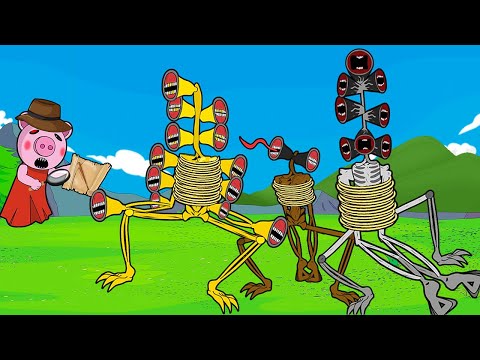 Siren Head Gold And Piggy Family Lost Stick - Roblox Piggy Animation - GV Studio