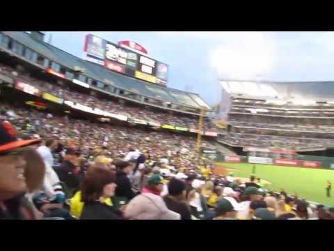 0528 Bernie Lean @ O Co Coliseum - Bay Bridge Series