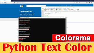 Python Text Color Menggunakan Colorama