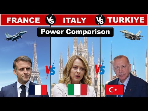 France vs Italy vs Turkiye Military Strength Comparison 2025
