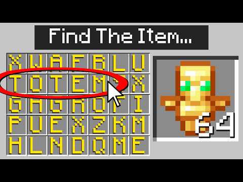 Guess the Item, You Get It in Minecraft..