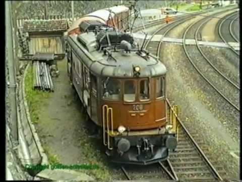 BLS Ae 6/8, die legendäre Lok im Plandienst um 1990