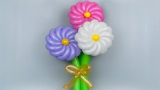פרח בלון מסובב #balloonstutorials