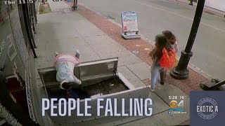 People Falling into Sinkhole