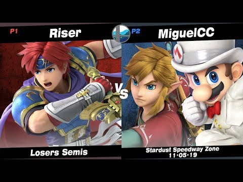 Stardust Speedway: Riser (Roy) vs MiguelCC (Link, Mario) - Losers Semis