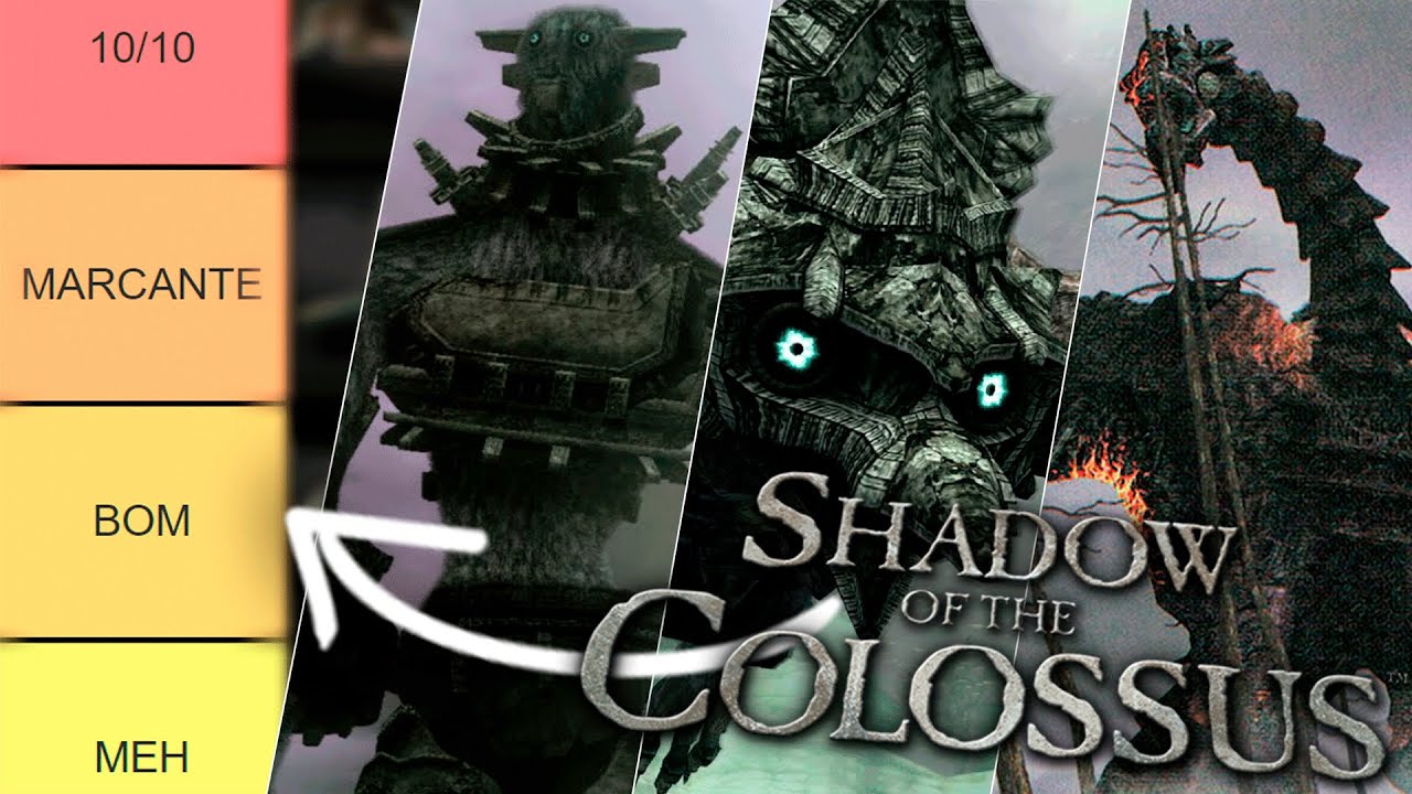 RANKEANDO OS COLOSSOS DE SHADOW OF THE COLOSSUS! - Qual o seu favorito?