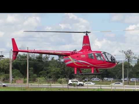 R-66 ROBINSON HELICOPTER / PR-HON / LANDING AT BRASÍLIA INTL. AIRPORT – SBBR #V85