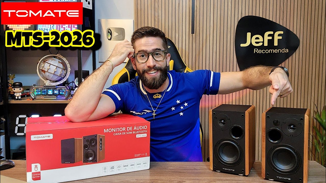 Caixa de som TOMATE MTS-2026 100W: Que Som MARAVILHOSO! 😱 (Monitor de Áudio)