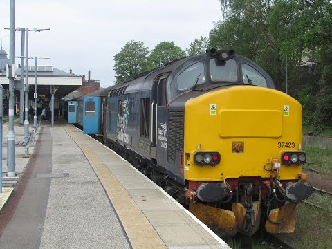 Riding Behind the Class 37 Short Set Norwich ‐ Lowestoft ‐ Brundall  30/04/19